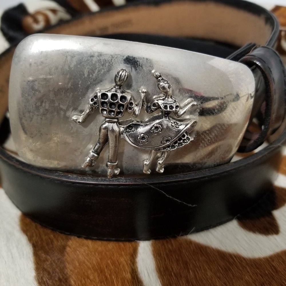 Belt with Square Dancing Buckle